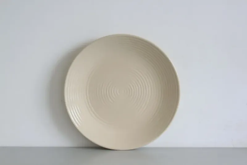Beige Swirl Ceramic Bowl