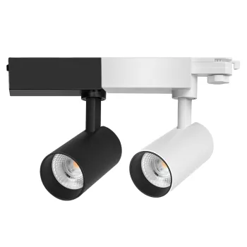 20W Modern White COB Adjustable LED Track Light for Commercial Lighting
