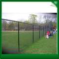 Black galavnized angle post chain link fence