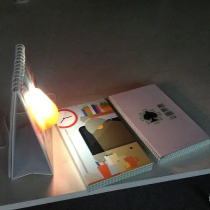 Modern innovative led electric usb lamps page a day calendar