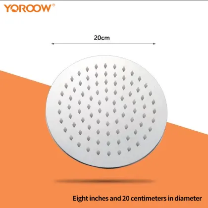 Stainless Steel Bathroom Shower Head with Supercharged Single Spray