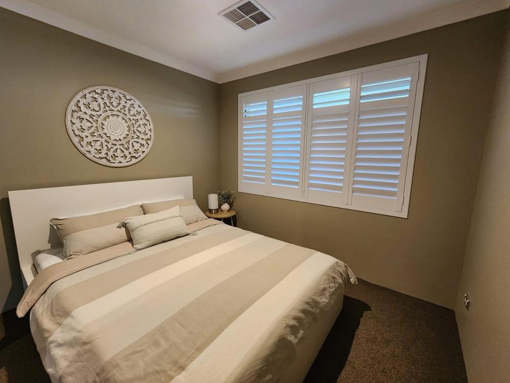 White Basswood wooden shutters