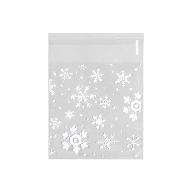 Snowflake Cookie Bags Christmas Party Cello Bags