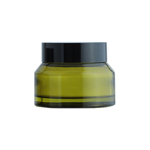 Chinawholesale nieuw ontwerp 15 ml 30 ml 50 ml lege luxe aangepaste labels groene glas cosmetica crème potten