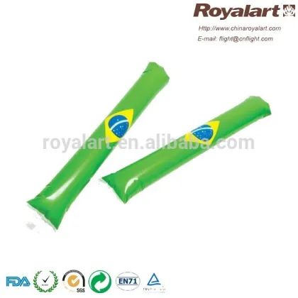 Inflatable balloon cheering sticks