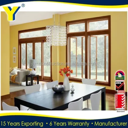 Wood Arched Windows and Shutters with Corner Window Design - Made in China Doors and Windows