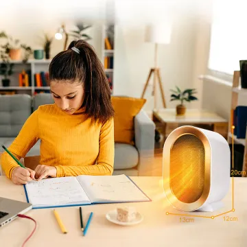 Hot Sale: 1200W Fast Heating 2 Gear Adjustable Mini Electric Fan Heater for Home Winter Warmth