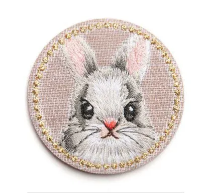 Hot Sale No Minimum Cute Animal Embroidery Patches for Clothing