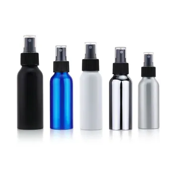 Custom Cosmetic Fine Mist Pump Aluminum Spray Bottles - 30ml, 60ml, 100ml, 500ml
