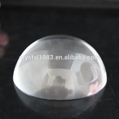 Wholesale Round Crystal Paperweight Clear Blank Crystal Glass Paperweight