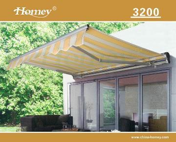 Electric and manual retractable Awning