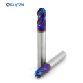 BALL ENDMILL para acero endurecido con recubrimiento azul