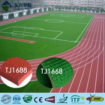 outdoor running track flooring 13mm