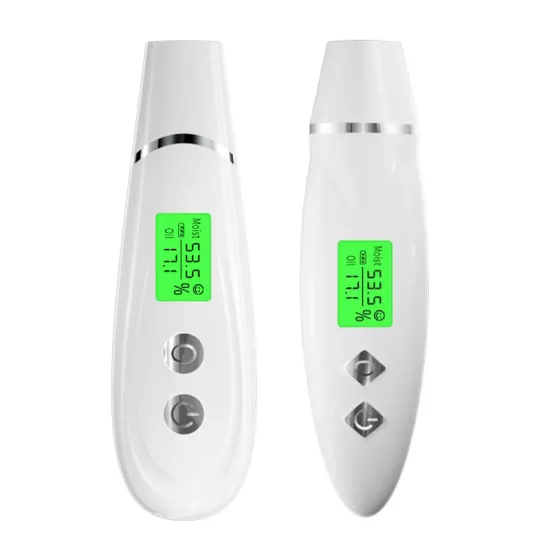 Portable Digital Skin Moisture Tester - LC Display Rechargeable Water Oil Analyzer
