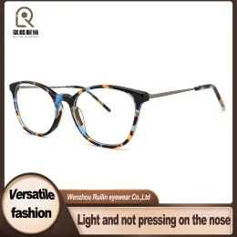 Acetate Metal Combo Optical Frames Cat-Eye Design