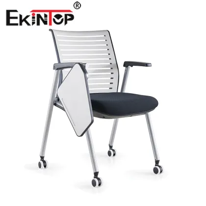 Modern Folding Conference Chair with Tablet Arm - Ekintop