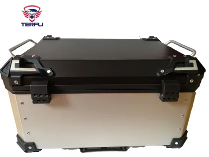 35L-45L Universal Aluminum Alloy Tail Box Trunk for Suzuki, Honda, and Kawasaki Motorcycles