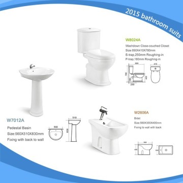 Apartment trend building bathroom suits design