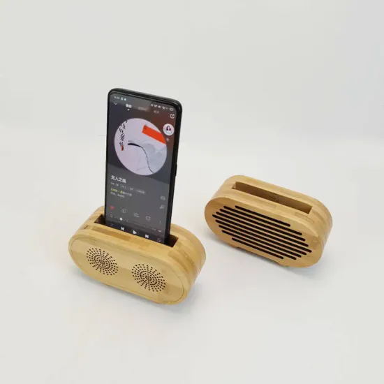 Wooden Mobile Phone Stand Holder & Speaker - Creative Smart Phone Accessory
