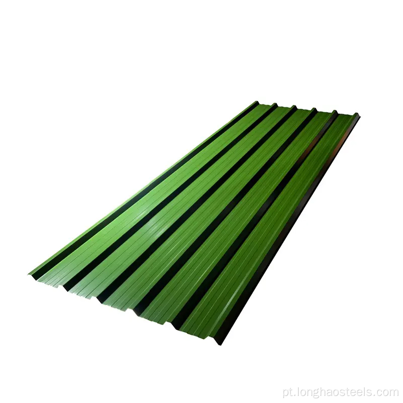 Folha de ferro de telhado ondulado galvanizado
