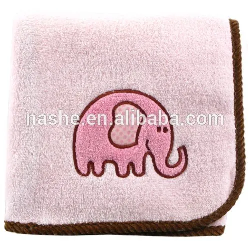 Baby Fleece Blanket----- Cartoon Design PLUSH BLANKET-3D embroidery Applique