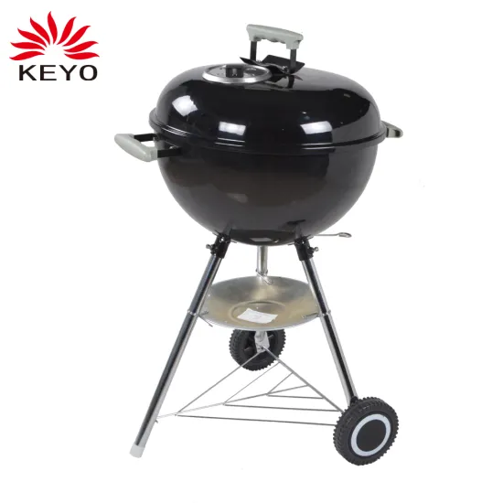 Outdoor Black 22"Inch Large Round Portable Kettle Grill Charcoal Barbecue Bbq Grills