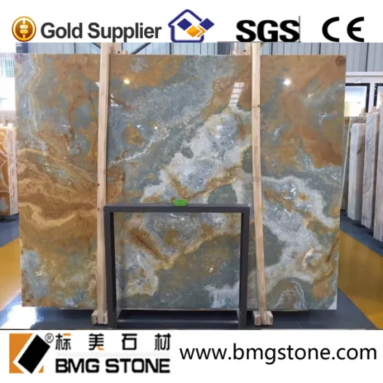 Pakistan beautiful golden blue onyx stone price