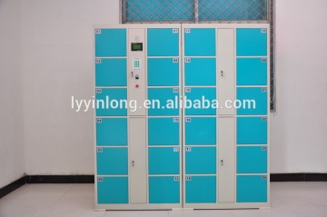 High quality 24 doors electronic lockers with fingerprint with CE certificate