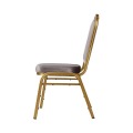 Σύγχρονη μεταλλική μπαρ χρυσό στοίβαγμα καρέκλες συμπόσιο