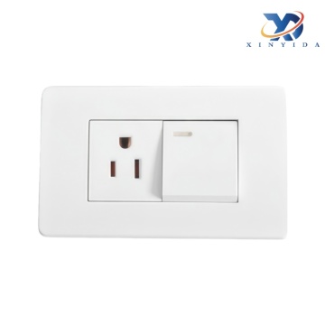 สวิตช์ 1 แก๊ง และ 1 แผงเต้ารับ