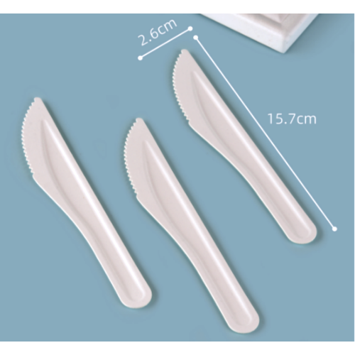 Horquilla y cuchara de cuchillo de pulpa de papel biodegradable desechable