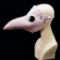 Máscara de couro com bico de pássaro Plague Doctor