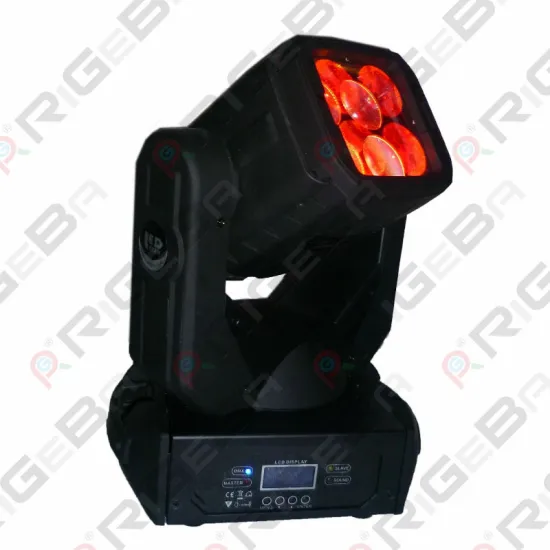 4x25W RGBW 4in1 Beam LED Moving Head Wash Stage Light