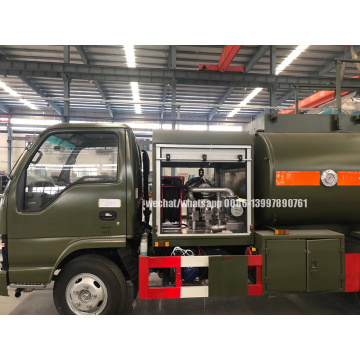 ISUZU 4K Engine 5,000liters Aluminum Alloy Jet Fuel Tank Truck