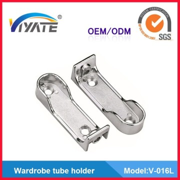 Hanging rail tube support wardrobe tube holder