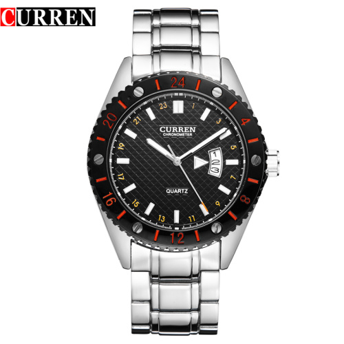 Business Quartz Watch Stainless Steel Band Men Gift