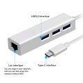 USB-C Hub 4 dans 1 USB 3.0 Ethernet