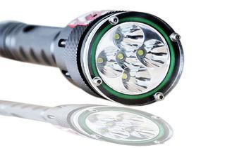 High brightness powerful Aluminum led diving torch with CE