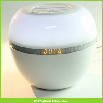 Bluetooth Clock Speakers,Addtional Desk Light,Shaped Like Apple