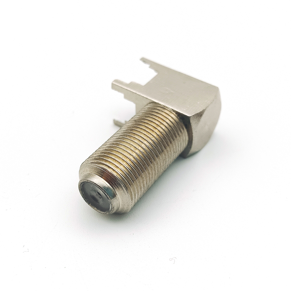 Female Solder F-type PCB Mount RF Coaxial Connector