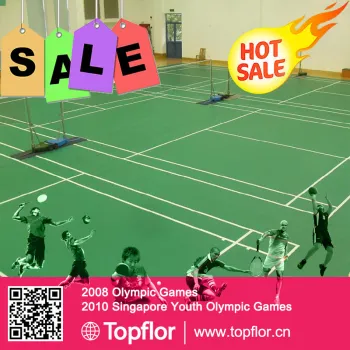 International approved sports badminton flooring in stock