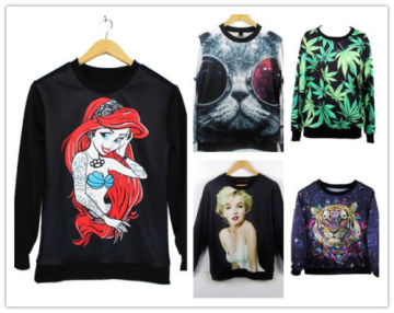 New Fashion Custom Design Digital Printed Women Hoody (DH20140967)
