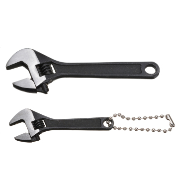 Mini Adjustable Wrench Tool with Ring, 2.5/4 Inch Universal Spanner