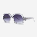 Polygon and Dimensional Acetate female Sunglasses