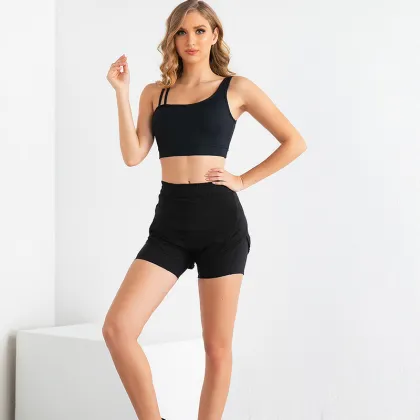 Yoga Pants Active Wear Shorts Set Active Wear