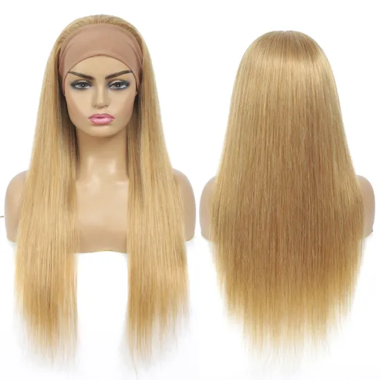 Honey Blonde Body Wave Headbands Wigs Brazilian Human Hair Wigs Light Brown Brazilian Straight Short Bob Human Hair Wigs