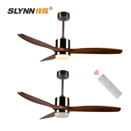 Modern Remote Control Fan Lamp - Ceiling Fan with Light for Living Room and Bedroom Decor
