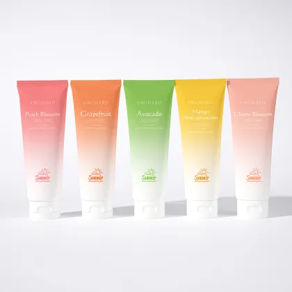 OEM/ODM Mango, Peach Blossom, Grapefruit, Avocado, Cherry Blossom Facial Cleanser for Blackhead Skin
