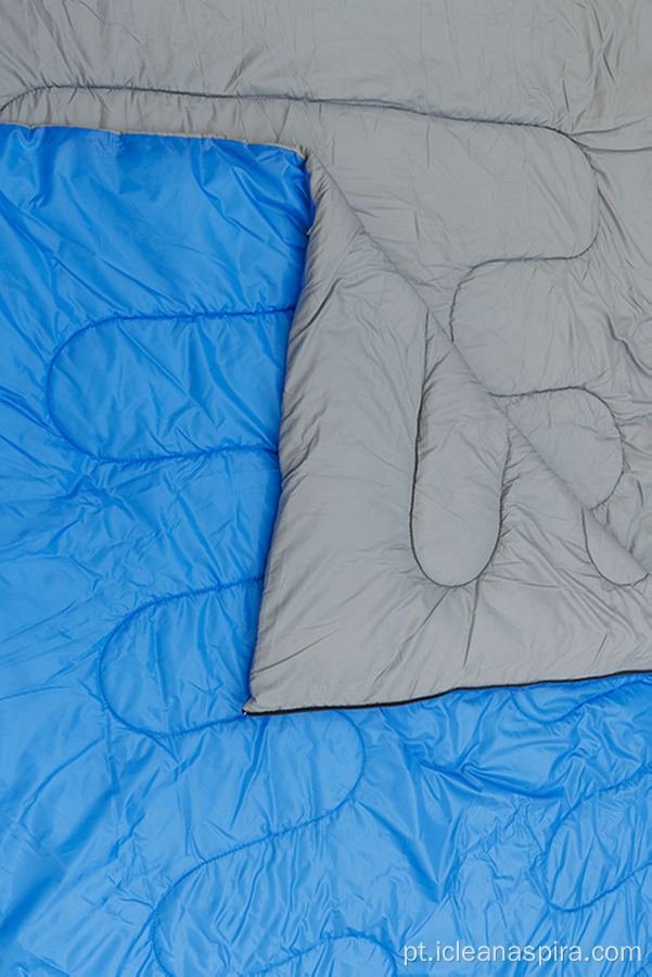 Nylon de tamanho duplo 190t saco de dormir de camping