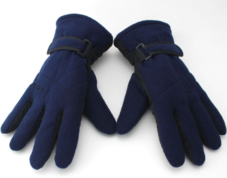 Skid Proof Fleece Gloves Navy